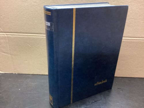 Briefmarkenalbum Einsteckalben Schaubek DIN A4 64 Seiten schwarz  gebraucht