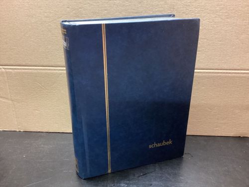 Briefmarkenalbum Einsteckalben Schaubek DIN A4 64 Seiten schwarz  gebraucht