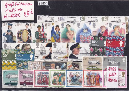 Großbritannien 1982, Mich.-Nr.: ** nicht komplett