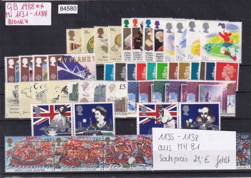 Großbritannien 1988, Mich.-Nr.: ** nicht komplett