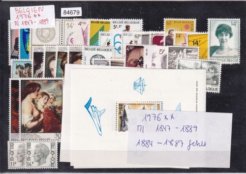 Belgien 1976, Mich.-Nr.: 1847-1889 **