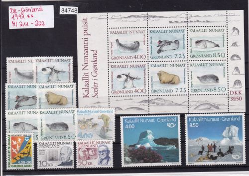 Dänemark Grönland 1991, Mich.-Nr.: ** komplett