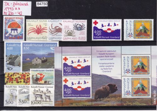 Dänemark Grönland 1993, Mich.-Nr.: ** komplett