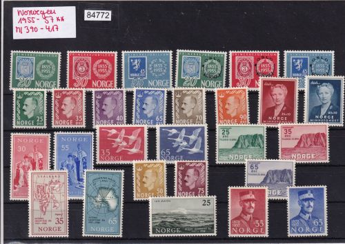 Norwegen 1955-57, Mich.-Nr.: ** komplett