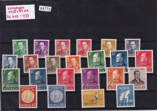 Norwegen 1958- 59, Mich.-Nr.: ** komplett