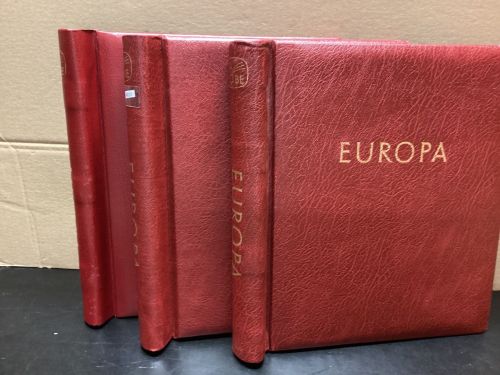 KABE Klemmbinder 3 Stück gebraucht Leer blau  Aufschrift EUROPA