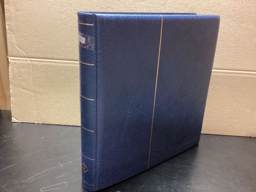 Leuchtturm Ringbinder ( 13 Ringe ) blau wattiert gebraucht