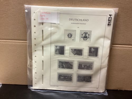 Leuchtturm Bund 2000-04 Vordrucke mit Klemmtaschen gebraucht