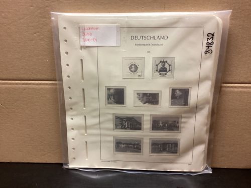 Leuchtturm Bund 2000-04 Vordrucke mit Klemmtaschen gebraucht