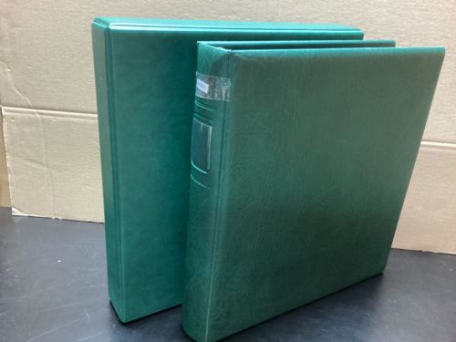 Lindner Ringbinder + Kassette  gebraucht leer grün