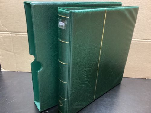 Leuchtturm Ringbinder+ Kassette (13 Ringe ) Wattiert leer grün