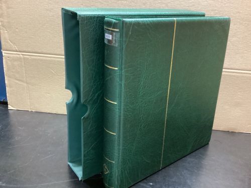 Leuchtturm Ringbinder+ Kassette (13 Ringe ) Wattiert leer grün