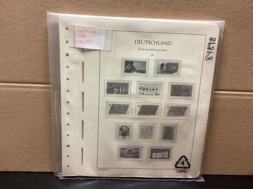 Leuchtturm Bund 1980-89 Vordrucke mit Klemmtaschen gebraucht
