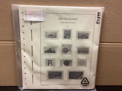 Leuchtturm Bund 1990-94 Vordrucke mit Klemmtaschen gebraucht