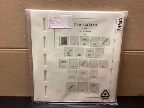 Leuchtturm Berlin 1948-71 Vordrucke Alte Beschriftung mit Klemmtaschen gebraucht