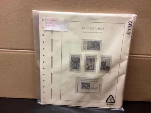 Leuchtturm DDR 1980-84 Vordrucke mit Klemmtaschen gebraucht