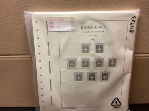 Leuchtturm DDR 1985-90 Vordrucke mit Klemmtaschen gebraucht