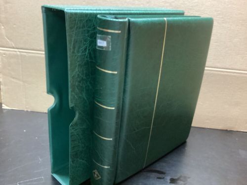 Leuchtturm Klemmbinder + Kassette  Wattiert leer grün