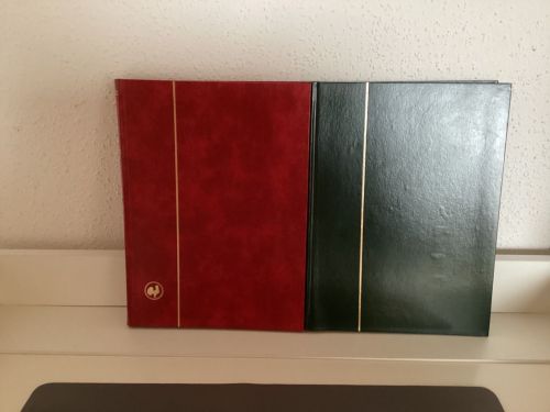 Briefmarkenalbum Einsteckalben  2 StückDIN A4 a 32 Seiten weiß gebraucht