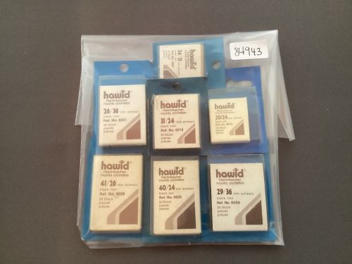 Hawid Zuschnitte Klemmtaschen schwarz verschiedene Größen NEU