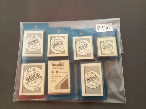 Hawid Zuschnitte Klemmtaschen schwarz verschiedene Größen NEU