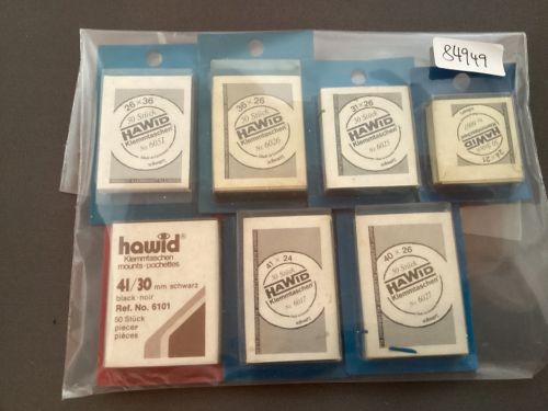 Hawid Zuschnitte Klemmtaschen schwarz verschiedene Größen NEU