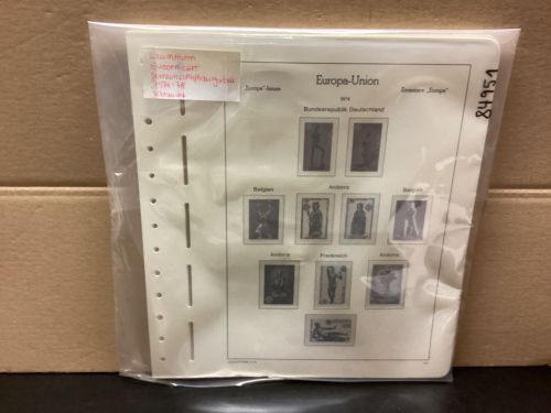 Leuchtturm Europa CEPT 1974-78  Vordrucke Gemeinschaftsausgaben  gebraucht