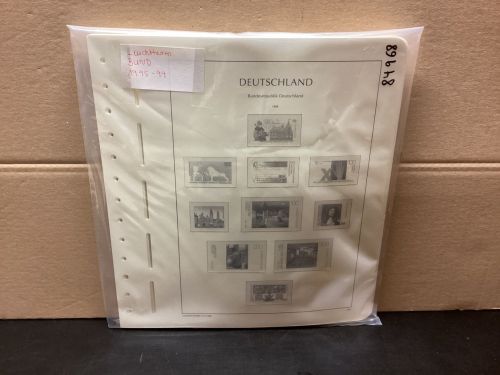 Leuchtturm Bund 1995-99 Vordrucke mit Klemmtaschen gebraucht