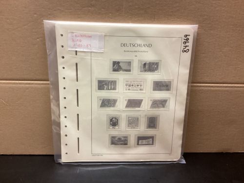 Leuchtturm Bund 1980-89 Vordrucke mit Klemmtaschen gebraucht