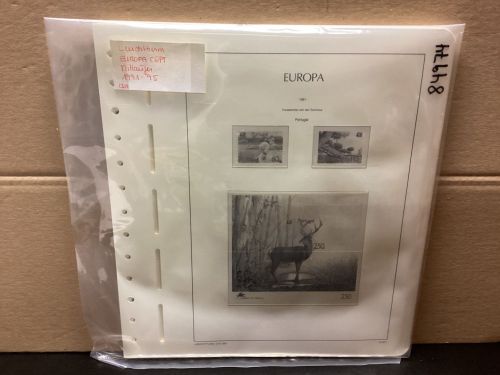 Leuchtturm Europa CEPT  Mitläufer  1991-95 Vordrucke mit Klemmtaschen gebraucht