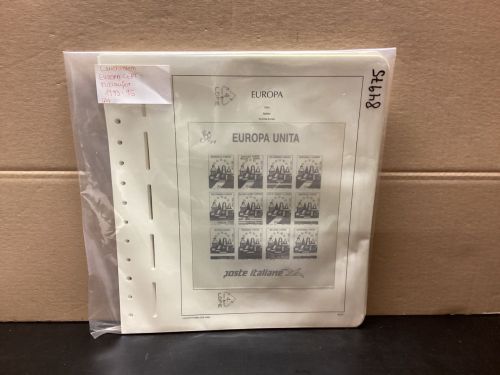 Leuchtturm Europa CEPT  Mitläufer1993 -95 Vordrucke mit Klemmtaschen gebraucht