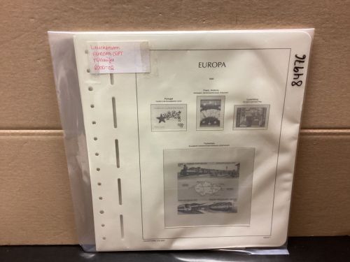 Leuchtturm Europa CEPT  Mitläufer 2000-02 Vordrucke mit Klemmtaschen gebraucht