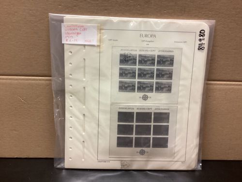 Leuchtturm Europa CEPT Kleinbögen 1979 Vordrucke  mit Klemmtaschen  neuwertig