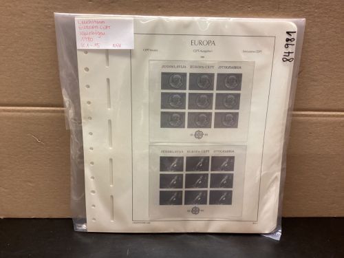 Leuchtturm Europa CEPT Kleinbögen 1980  Vordrucke  mit Klemmtaschen  neuwertig