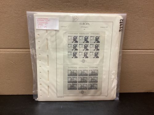 Leuchtturm Europa CEPT Kleinbögen 1982  Vordrucke  mit Klemmtaschen  neuwertig