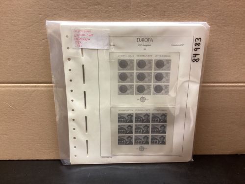 Leuchtturm Europa CEPT Kleinbögen 1983   Vordrucke  mit Klemmtaschen  neuwertig