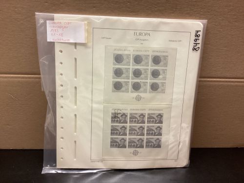 Leuchtturm Europa CEPT Kleinbögen 1983   Vordrucke  mit Klemmtaschen  neuwertig