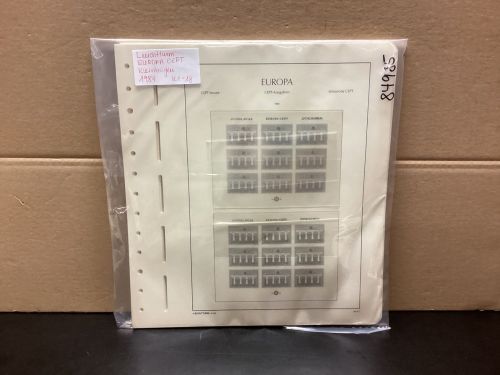 Leuchtturm Europa CEPT Kleinbögen 1984    Vordrucke  mit Klemmtaschen  neuwertig