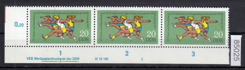 DDR 1977, Mich.-Nr.: 2243 ** DV  FNr. 2   Eckrand  Druckvermerk