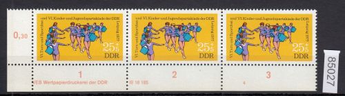 DDR 1977, Mich.-Nr.: 2244 ** DV  FNr, 4   Eckrand  Druckvermerk