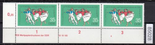 DDR 1977, Mich.-Nr.: 2245 ** DV  FNr, 4   Eckrand  Druckvermerk