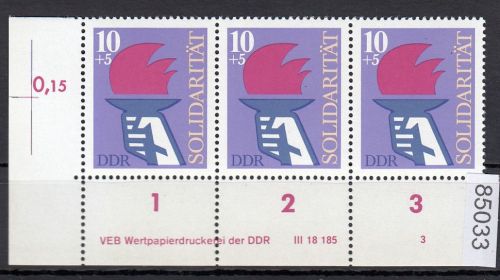 DDR 1977, Mich.-Nr.: 2263 ** DV  FNr. 3   Eckrand  Druckvermerk