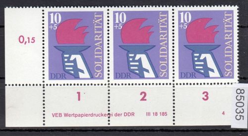 DDR 1977, Mich.-Nr.: 2263 ** DV  FNr. 4   Eckrand  Druckvermerk