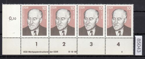 DDR 1977, Mich.-Nr.: 2265 ** DV  FNr. 4   Eckrand  Druckvermerk