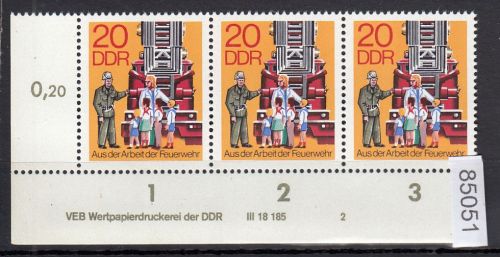 DDR 1977, Mich.-Nr.: 2277 ** DV  FNr. 2   Eckrand  Druckvermerk