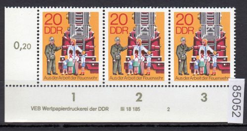 DDR 1977, Mich.-Nr.: 2277 ** DV  FNr. 2   Eckrand  Druckvermerk