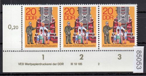 DDR 1977, Mich.-Nr.: 2277 ** DV  FNr. 2   Eckrand  Druckvermerk