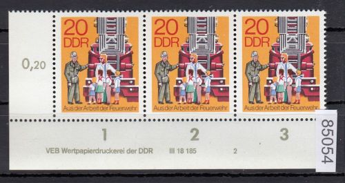 DDR 1977, Mich.-Nr.: 2277 ** DV  FNr. 2   Eckrand  Druckvermerk