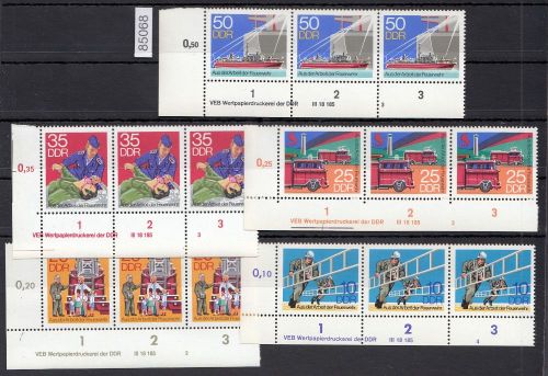 DDR 1977, Mich.-Nr.: 2276-2280 ** DV  FNr. 2/4   Eckrand  Druckvermerk