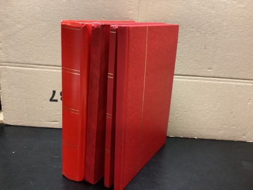 Einsteckalben  Briefmarkenalben  4 Stück weiß  gebraucht